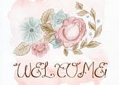 Welcome sign with Roses